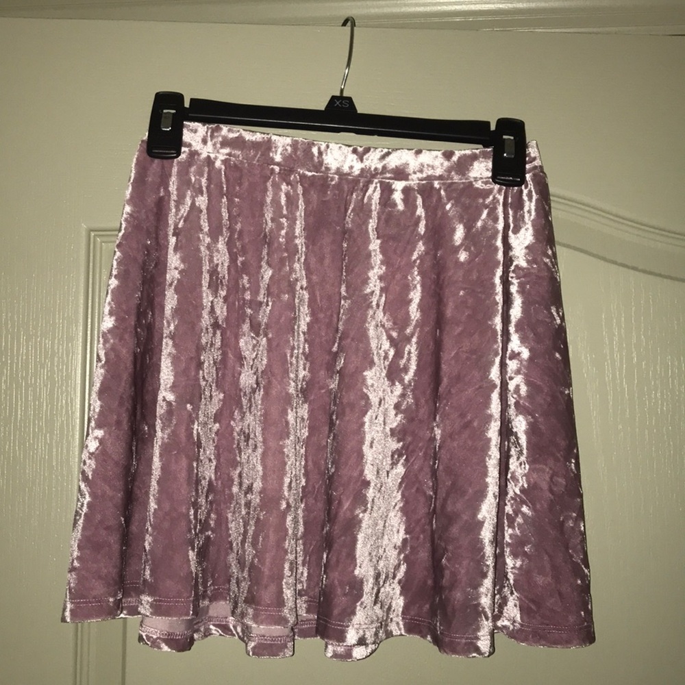 Velvet Mini Skirt (Small)